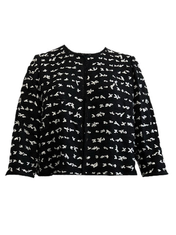 Marina Rinaldi Women's Black Cometa Open Front Jacket NWT