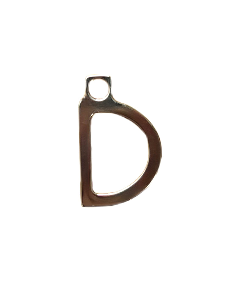 Max Mara Women's Gold Letter Alphabet D Pendant Charm NWT