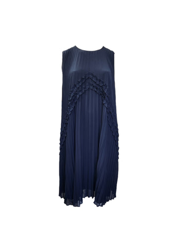 Marina Rinaldi Women's Navy Dadaismo Button Closure Shift Dress Size 20W/29 NWT