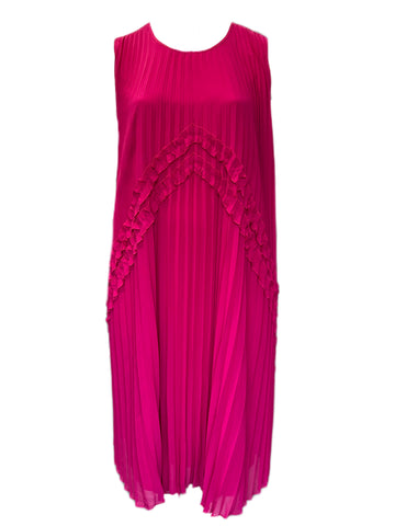 Marina Rinaldi Women's Pink Dadaismo Pleated Dress NWT