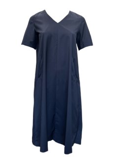 Marina Rinaldi Women's Navy Darwin Pullover Shift Dress NWT