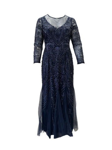 Marina Rinaldi Women's Blue Delicato Shift Dress NWT