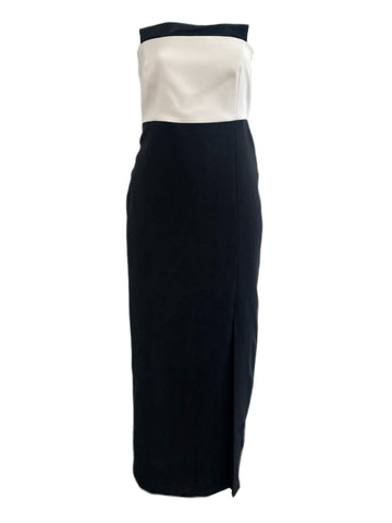 Marina Rinaldi Women's Nero Depliant Strapless Sheath Dress NWT