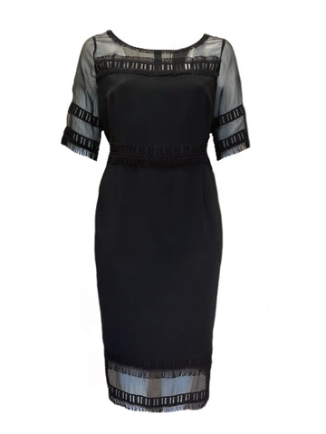 Marina Rinaldi Women's Black Diabase Sheath Dress NWT