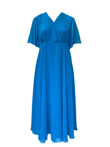 Marina Rinaldi Women's Blue Diploma Maxi Dress NWT