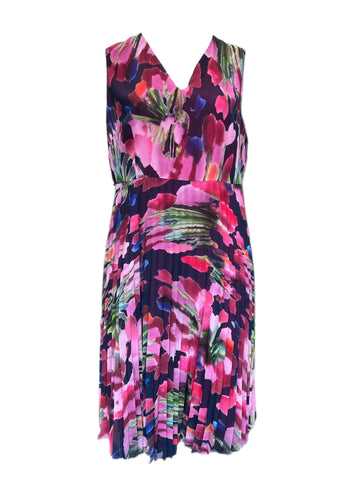 Marina Rinaldi Women's Pink Doratura Zipper Closure Shift Dress NWT