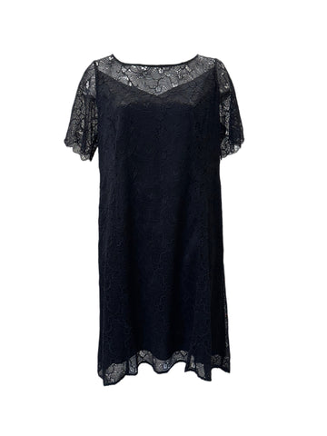 Marina Rinaldi Women's Black Dorothy Shift Dress NWT