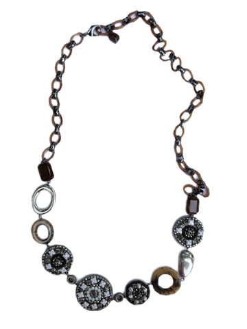 Max Mara Women's Brown Eden Chain Necklace One Size NWT