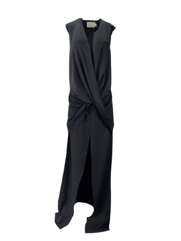 SOLACE London Black Erica Maxi Dress Size US 4 NWT