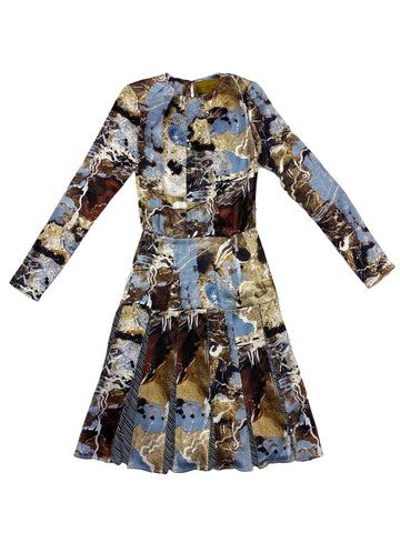 Hanley Mellon Women's Pleated A-Line Dress