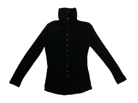 Hanley Mellon Women's Button-Down Turtleneck