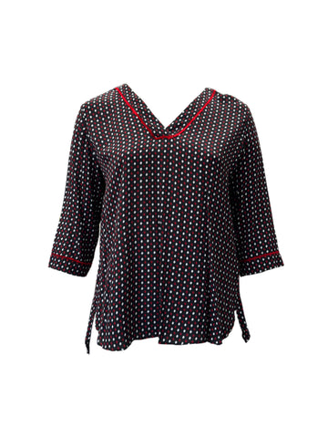 Marina Rinaldi Women's Mosso Nero Falesia Pullover Shirt NWT