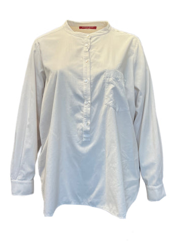 Marina Rinaldi Women's White Farsetto Button Down Shirt NWT