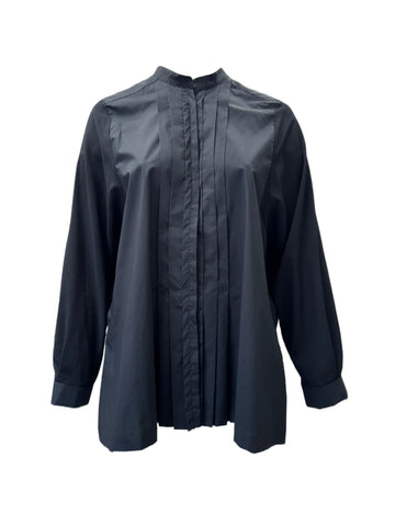 Marina Rinaldi Women's Black Fauve Button Down Shirt NWT