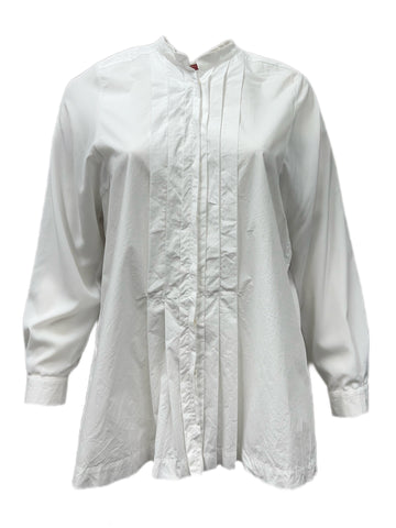 Marina Rinaldi Women's White Fauve Button Down Shirt NWT