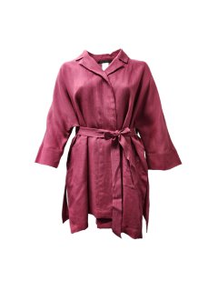 Marina Rinaldi Women's Red Fiaccola Open Front Blouse Size 20W/29 NWT