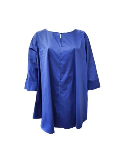 Marina Rinaldi Women's Blue Fioraio Pullover Blouse Size 24W/33 NWT