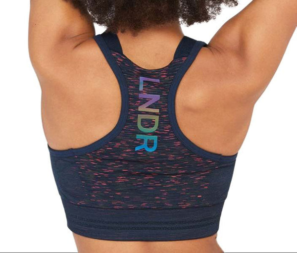 LNDR Women's Sd Fluro Techtonic High Neck Sports Bra #SV886 NWT