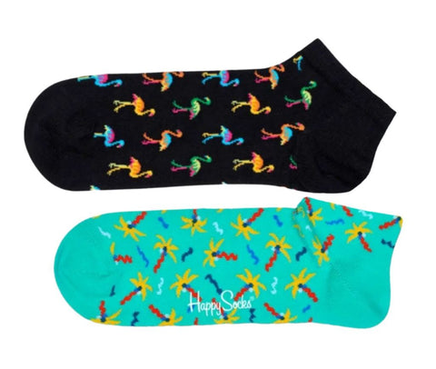 HAPPY SOCKS Men's Multicoloured Stretchy Low 2 Pairs Set Size 8-12 NWT