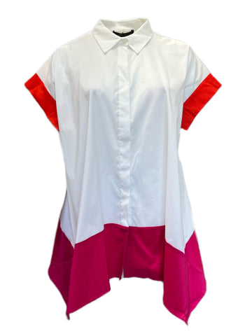 Marina Rinaldi Women's White Formale Button Down Shirt Size 20W/29