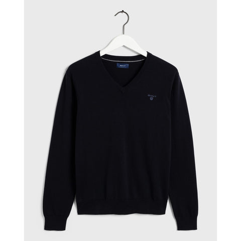 GANT Men's Navy Lightweight Cotton V-Neck Sweater 83072 Size 2XL