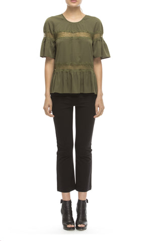 WALTER BAKER Women's Olive Gwen Top W52106 $138 NEW