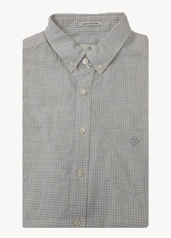GANT DIAMOND G Men's Blossom Royal Oxford Check Fitted BD 303712 Size M NWT