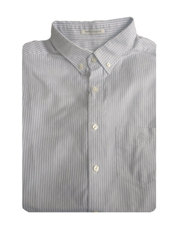 GANT DIAMOND G Men's Royal Oxford Stripe Fitted BD 303722 Size Medium NWT