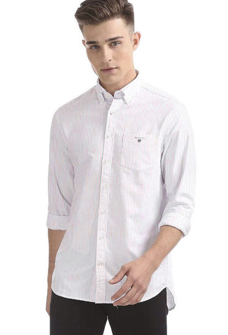 GANT Mahogny Red Slim Fit Oxford 2 Color Banker Shirt 3056402 Size M NWT