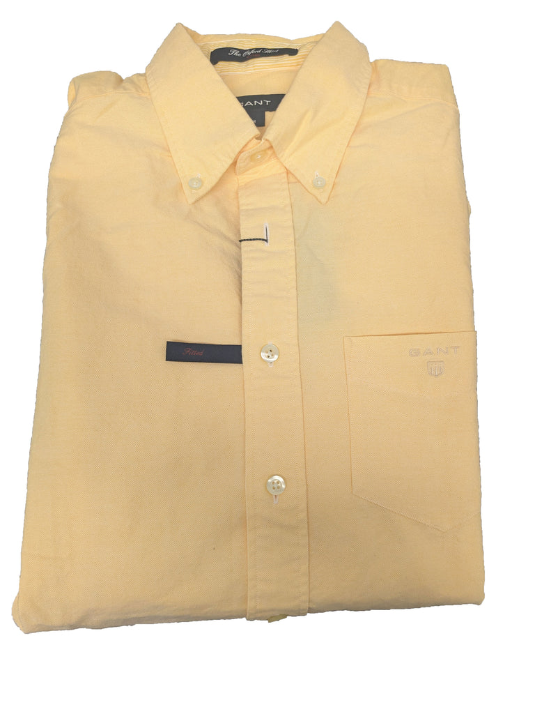 GANT Sunflower Oxford Fitted Button Down Shirt 306002 Size Medium