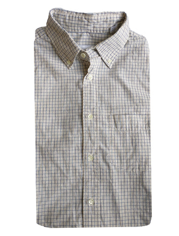 GANT RUGGER Men's Cream Dobby Yd Check HOBD 341149 Size Medium NWT