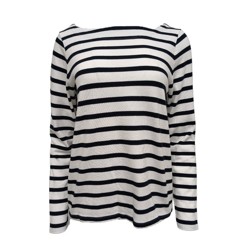 GANT Women's Navy Classic Boatneck Top 406408 Size Medium