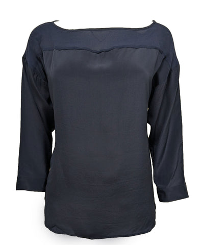GANT Women's Blue Iris Silk Tunic 431931 Size US 4/ EU 34