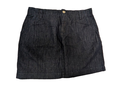 GANT Women's Dark Blue Cotton Linen Chambray Skirt 440870 Size 10 NWT