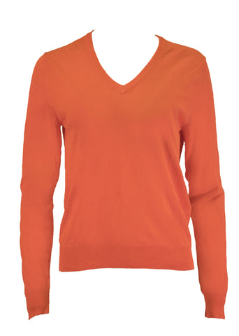 GANT Women's Filament Merino V-Neck Sweater 481234 Size S $215 NWT