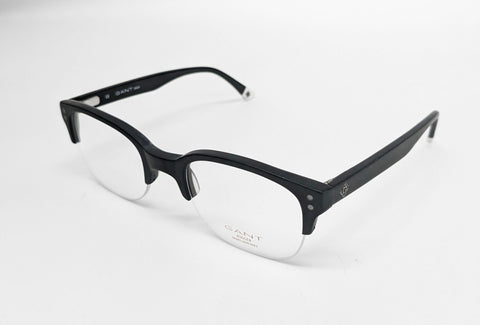 GANT RUGGER Men's Half Rim Tosh Eyeglass Frames 50-20-145 -Matte Black NEW