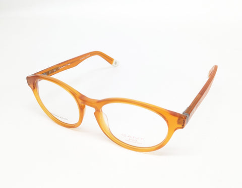 GANT RUGGER Men's Round GR103 Eyeglass Frames 48-17-145 -Matte Orange NEW