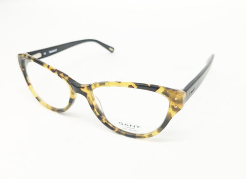 GANT Women's Cateye Lulu Eyeglass Frames 53-16-135 -Yellow Tortoise NEW