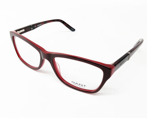 GANT Women's Rectangular GW4012 Eyeglass Frames 55-17-140 - Burgundy NEW