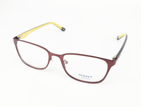 GANT Women's Metal GW4021 Eyeglass Frames 52-18-140 -Burgundy Yellow NEW