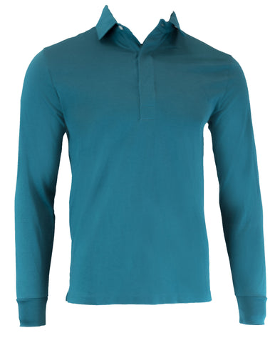 GANT DIAMOND G Men's Ocean Depth Mercerized Rugby Polo 205320 Size Medium