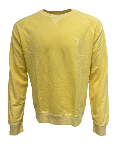 GANT Men's Yellow Sunbleached Sweatshirt 266100 Size Large