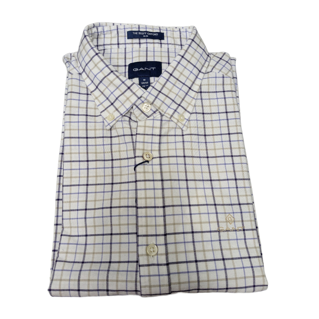 GANT Parachute Purple Beefy Oxford Slim Fit Shirt 3005472 Size M NWT