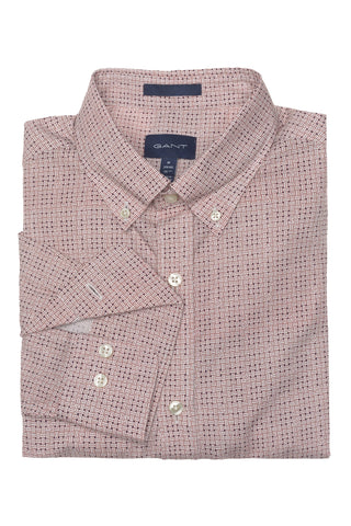 GANT Mahogny Red Signature Print Button Down Shirt 3006160 Size M NWT