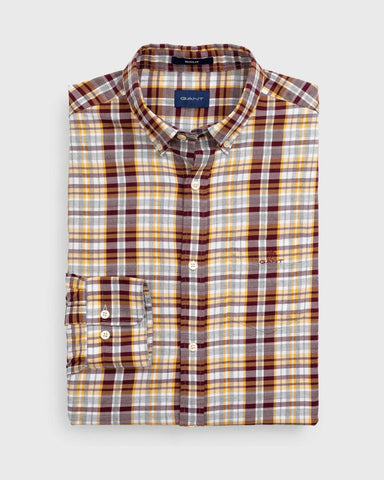 GANT Port Red Winter Twill Heather Button Down Shirt 3011430 Size M NWT