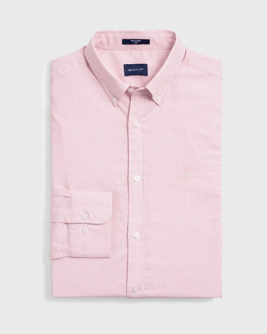 GANT Pink Rose Tech Prep Royal Slim Button Down Shirt 3015332 Size M NWT