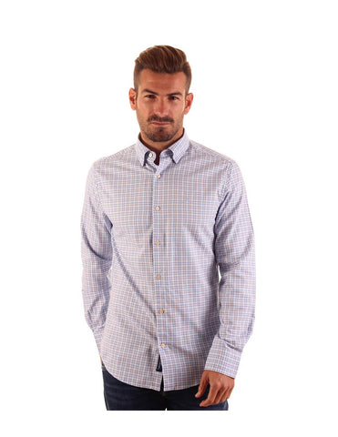 GANT Cali Pink Tech Prep Oxford Check Slim Fit Button Down Shirt 3016232 Size M