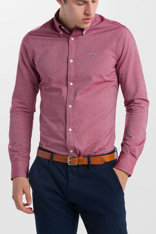 GANT Men's Winter Wine X-Slim Fit Oxford Button Down Shirt 3046008 Size Medium