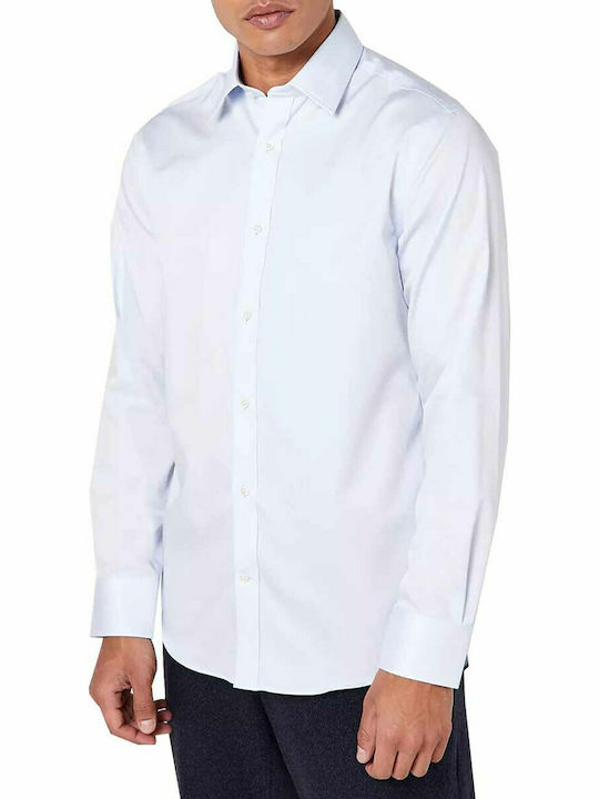 GANT Hampton Blue Slim Stretch Sateen Town Collar Shirt 3058414 Size M NWT