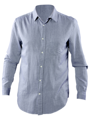 GANT RUGGER Men's Persian Blue Light Twill Shirt 344777 Size M $135 NWT